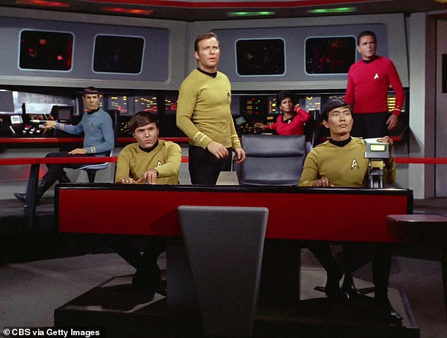 While the friction between Koenig and Shatner never exploded into an all-out feud, Koenig has long traced the tension to what he once called a rigid Hollywood ¿caste system'; (Leonard Nimoy as Mr. Spock, Koenig as Chekov, William Shatner as Captain James T. Kirk, Nichelle Nichols as Uhura, George Takei as Hikaru Sulu and James Doohan as Montgomery "Scotty" Scott on the bridge of the Starship Enterprise in 1968)