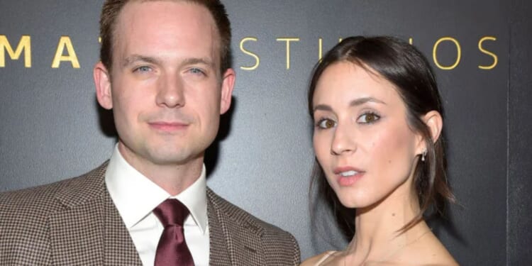 Meghan Markle's Suits co-star Patrick J Adams welcomes THIRD baby with Pretty Little Liars star and reveals first pic