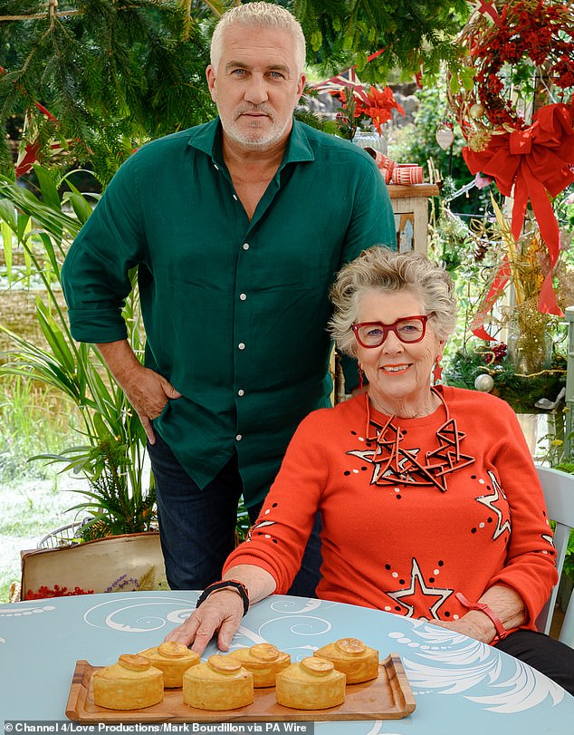 Nigella admitted that she was 'bubbling with excitement' after securing the job after Prue, who replaced former judge Mary Berry in 2017, confirmed she was waving goodbye to the series; pictured with Paul Hollywod in 2025