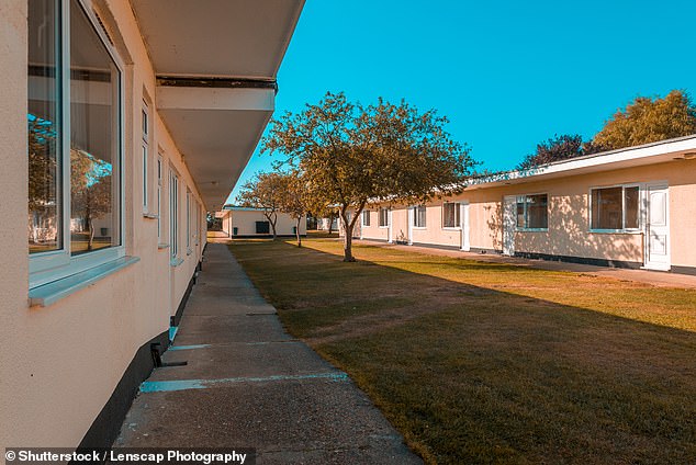 Pontins' ageing chalets in Pakefield, Suffolk. The park closed last year