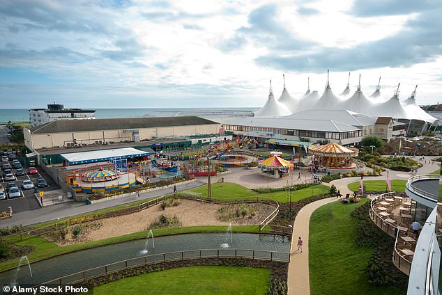Butlin's in Bognor Regis, with its funfair in the background, is a British institution