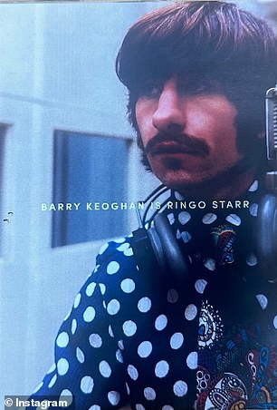 Keoghan's look was typified by Starr in the late '60s, notably as they recorded their self-titled double album - referred to by fans as the 'White Album' - in 1968