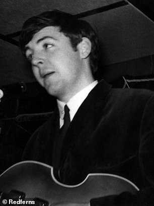 McCartney is pictured at the Cavern Club in 1962