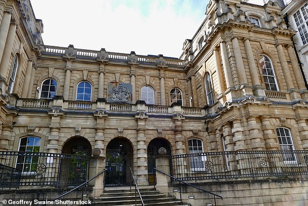 Reading Crown Court where Capron was acquitted of voyeurism by jurors today (file image)