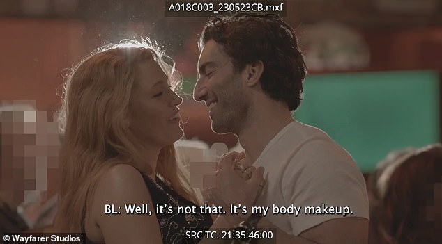 The Daily Mail also previously revealed raw footage that refuted Lively's claim that Baldoni had 'suggestively' told her that her neck smelled 'so good' during a scene where they dance together