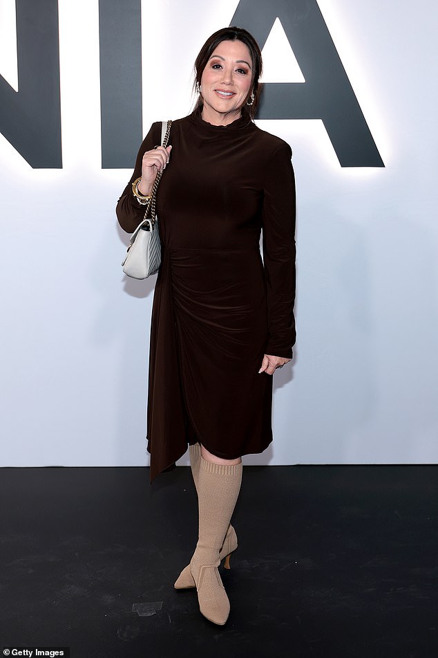 United States Secretary of Labor Lori Chavez-DeRemer, who is currently the subject of an internal investigation, arrives at the premiere