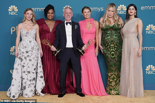 For its first season, the series took home 10 Emmys out of 20 nominations, an additional five for the next and one for season three (season one cast and creator Mike White seen in 2022)