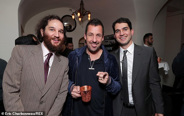 The brothers continued to work together for their next film with Uncut Gems star Adam Sandler (pictured in 2019), however it was never released as the brothers cut ties