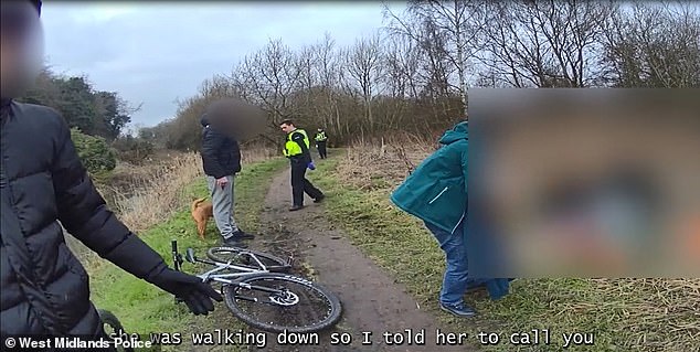 He gave his fabricated account to police while paramedics could clearly be seen in the background trying to save Leo's life