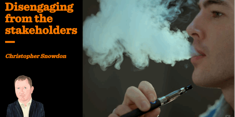 Disengaging from the stakeholders | Christopher Snowdon
