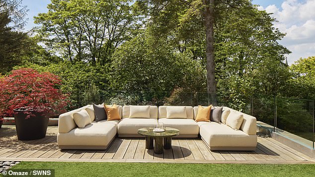 The stunning 6,300 sq ft four-bedroom home boasts panoramic views, landscaped gardens, a luxury indoor leisure suite - and a sophisticated security system