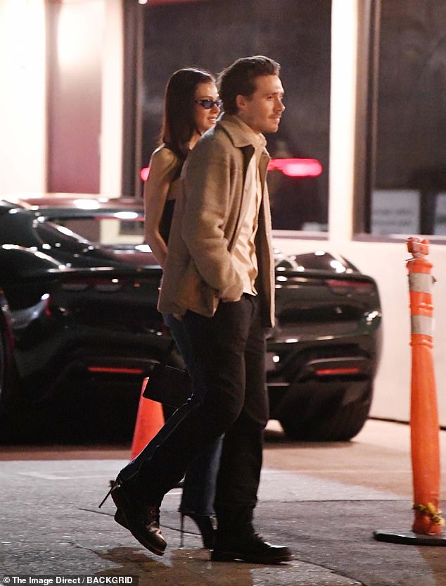 In his statement, Brooklyn said he found 'peace and relief' from his American life with Nicola, after years of battling crippling anxiety