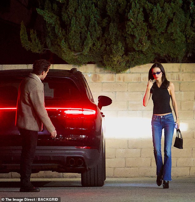 Brooklyn waited for Nicola as they got out of their car