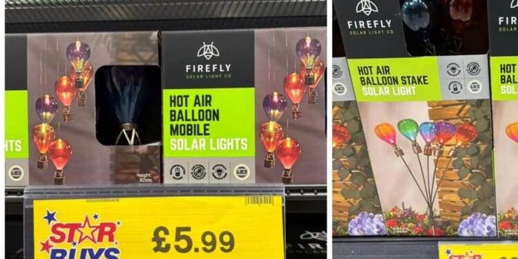 Shoppers rejoice as the viral hot air balloon lights return to Home Bargains ahead of summer for as little as £3.99