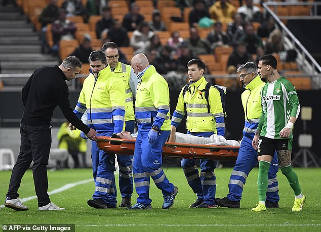 The former Man City academy star was brought off on a stretcher, with Van Persie stressing that it was 'heartbreaking' to see him in pain