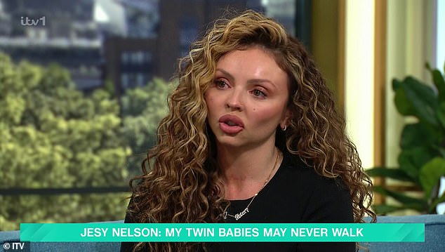 On This Morning, Jesy said: 'We've been told that they will probably never walk, they'll probably never regain their neck strength. They are gonna be in wheelchairs'
