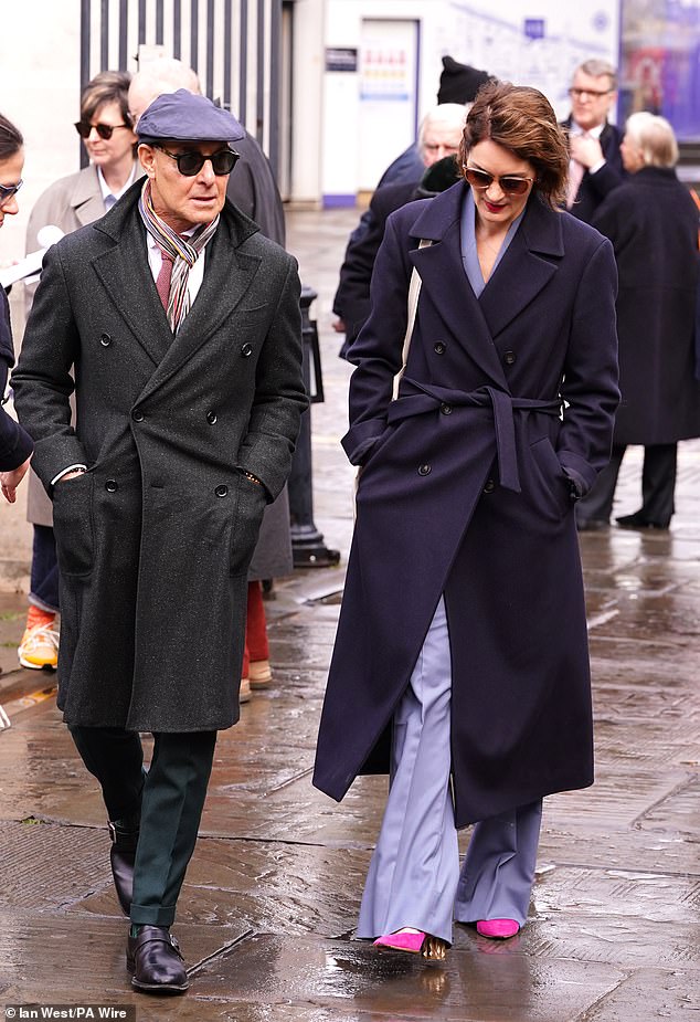 Actor, author and foodie Stanley Tucci and his Felicity Blunt were there. Felicity was Dame Jilly's literary agent