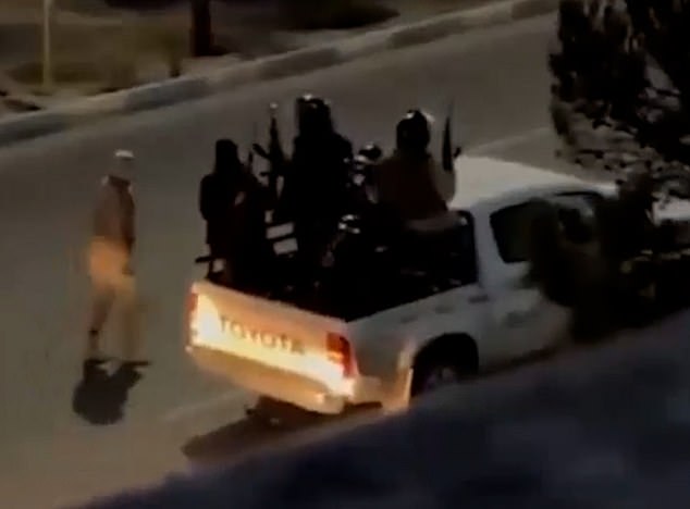 Regime thugs seen patrolling Tehran on Saturday