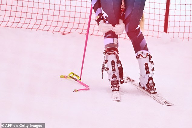 Vonn repeatedly clutched the back of her left knee after getting up from the crash