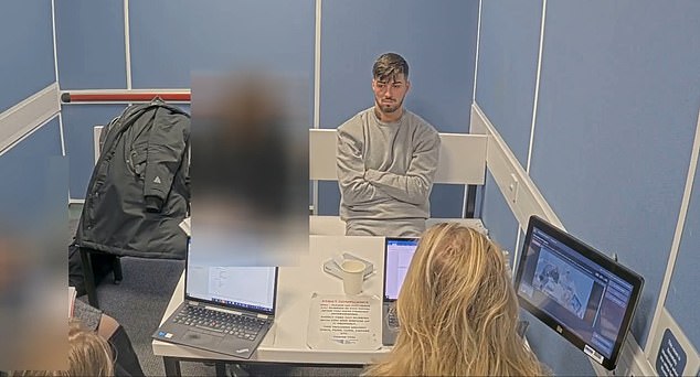 Image is taken from Gilheaney's interview with police after the attack