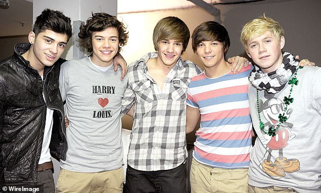 This comes 15 years after the band's first single What Makes You Beautiful hit Number One L-R) Zayn Malik, Harry Styles, Liam Payne, Louis Tomlinson and Niall Horan in 2011