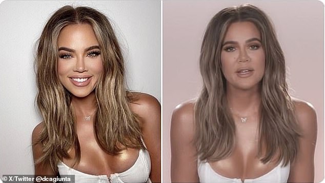 Khloe has been criticised for using filters and editing applications to such a great extent that her photos are very different from her real-life appearance