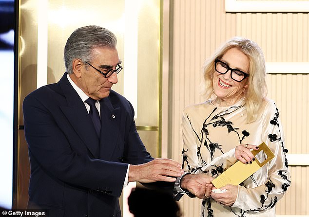O’Hara reunited with another longtime collaborator, Eugene Levy, as she was honored with the Norman Jewison Career Achievement Award at the Toronto International Film Festival in September