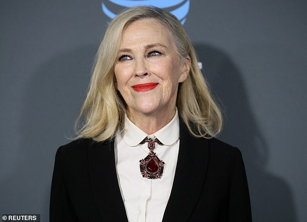 O'Hara is seen above arriving for the 24th Critics Choice Awards in January 2019