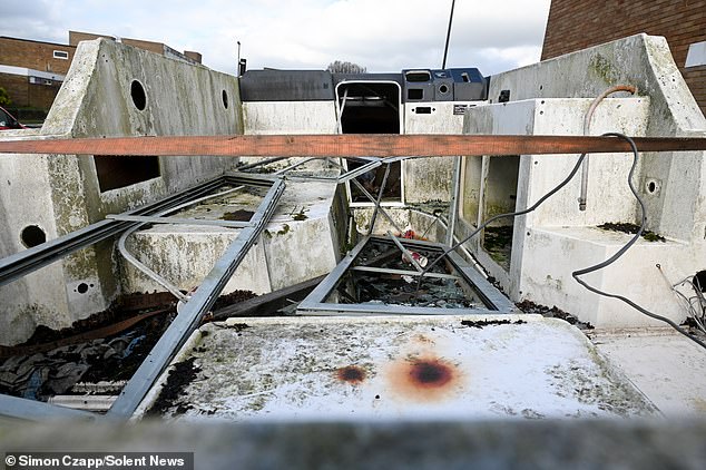 Residents have described the boat as a 'pain' and an 'absolute eyesore'