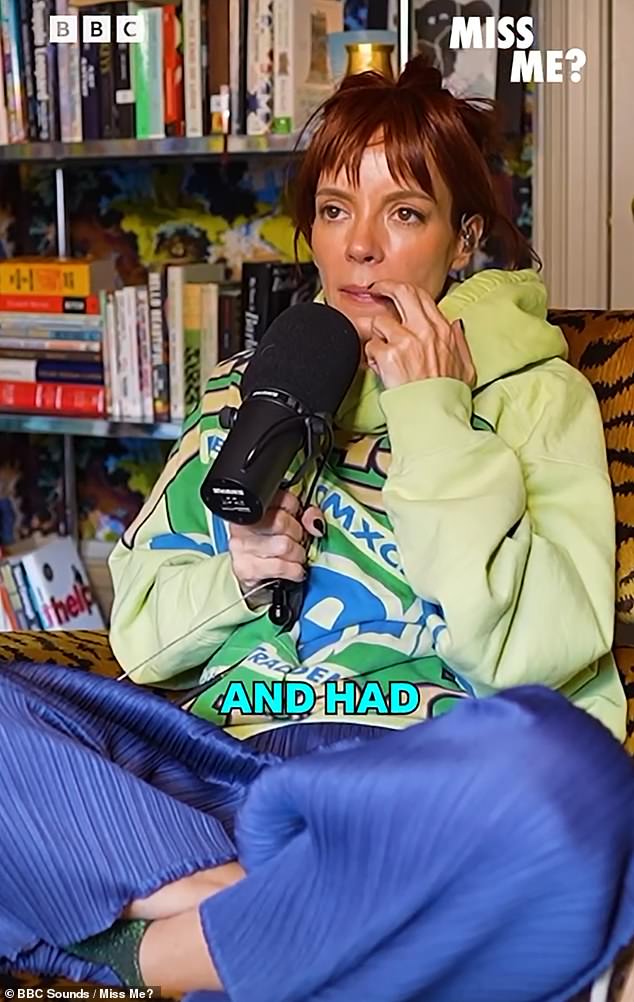 When recording her popular BBC Sounds podcast, Miss Me?, Lily Allen often sits in childlike positions