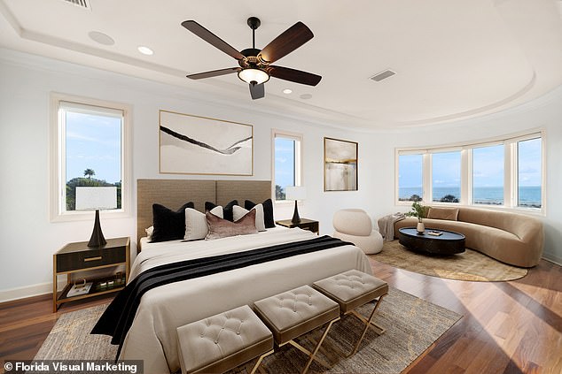 The house boasts five bedrooms and five-and-a-half bathrooms and oozes luxury throughout