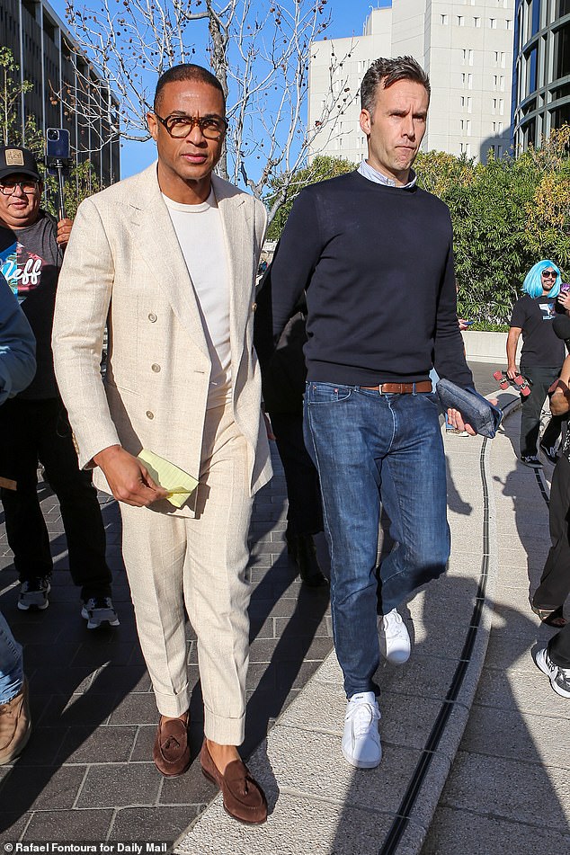 Lemon left the court with husband Tim Malone (right), who he blew a kiss to during the hearing