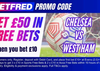 Claim £50 bonus for Chelsea vs West Ham
