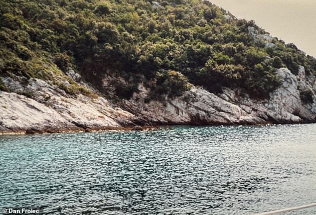 Pictured: Poganica bay, where the accident happened