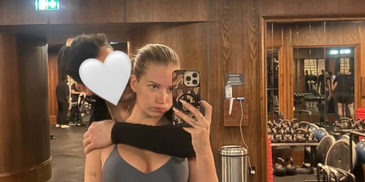 Lottie Moss soft launches mystery man as they share loved-up gym selfie