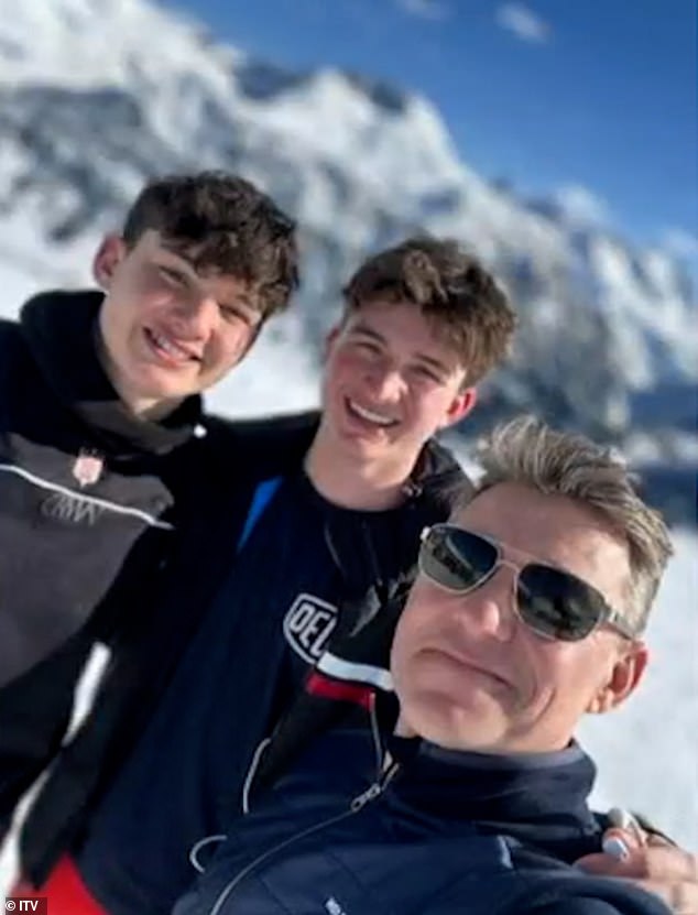 Ben said of his sons: 'Jack¿s working as a teaching assistant before travelling. Sam¿s studying maths at university and having a ball'