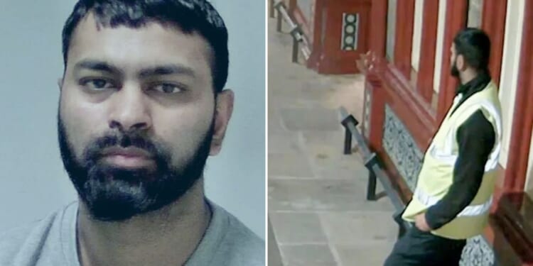 Chilling footage shows railway station guard coolly getting back to work after sex attack on girl, 14, in office