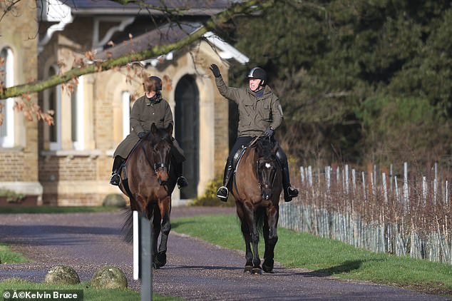 The disgraced former prince took his horse for a ride around his Windsor Estate on Saturday as he faces backlash for the latest pictures released in the Epstein files