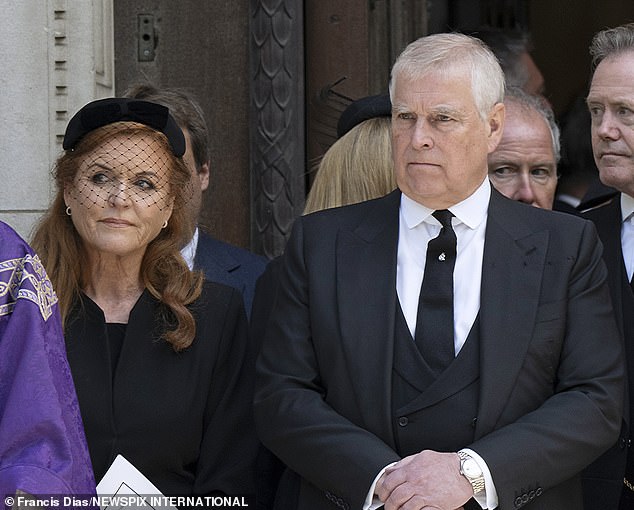 Elsewhere in the files released on Friday, Sarah Ferguson (left) called Epstein the 'brother I have always wished for' while Andrew invited him to Buckingham Palace days after the end of the convicted paedophile's jail sentence