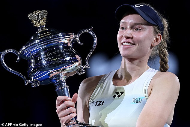 Winning in Melbourne marks Rybakina's second Grand Slam after claiming Wimbledon in 2022