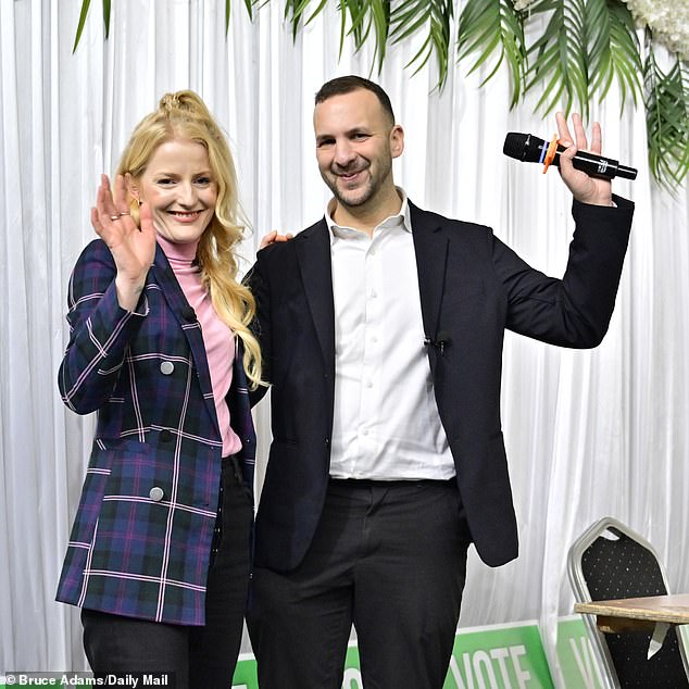 Plumber and trainee plasterer Hannah Spencer was named as the Green candidate at an event in Gorton & Denton alongside party leader Zack Polanski on Friday