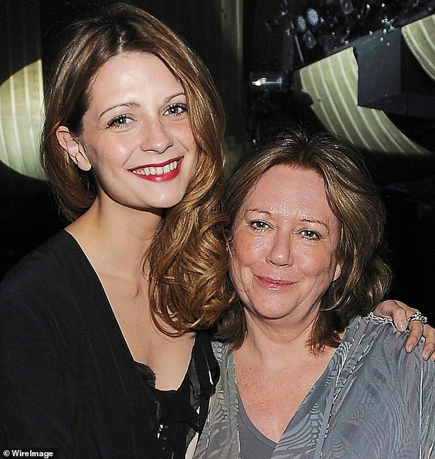 Mischa and her Irish mother Nuala, a producer and photographer. ‘I’m British Irish but I grew up American,’ she says