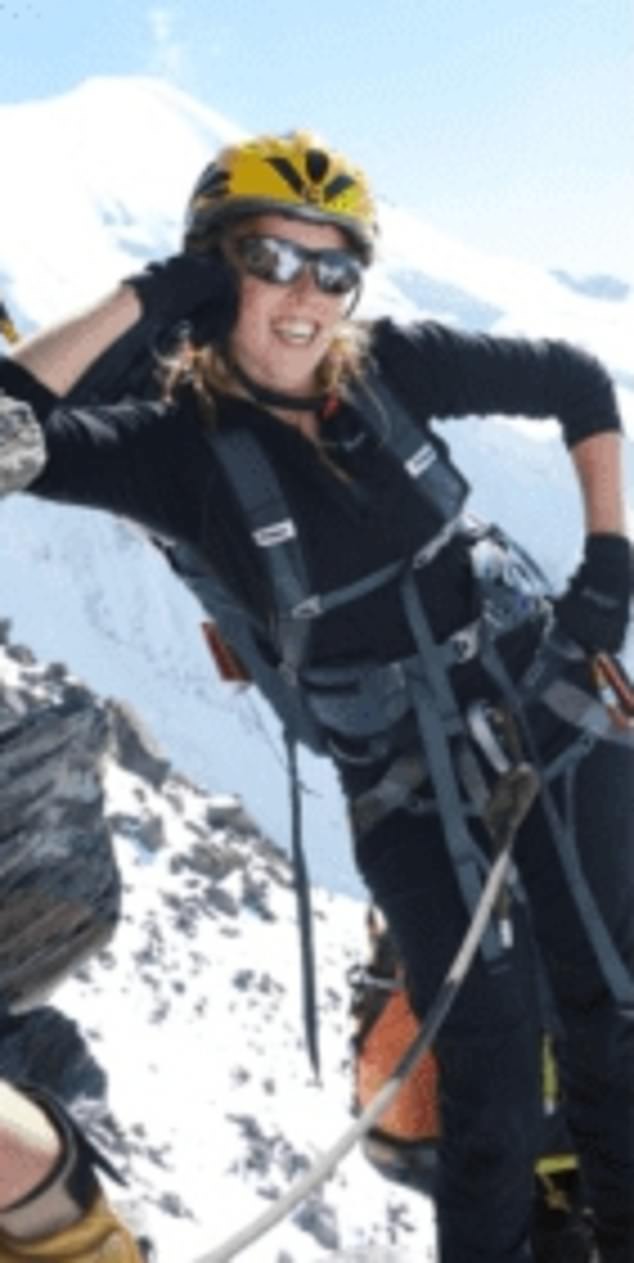 Andrew also shared a photograph of Princess Beatrice posing with one hand on her hip while climbing Mont Blanc