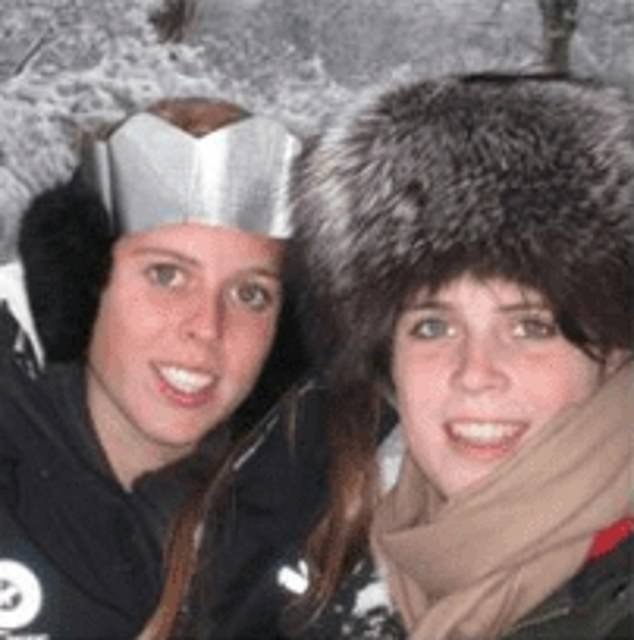 The images see the innocent sisters dragged into the latest twist in the scandal which has engulfed their parents for months (Pictured: Princesses Beatrice and Eugenie as seen in the 2011 Christmas card)