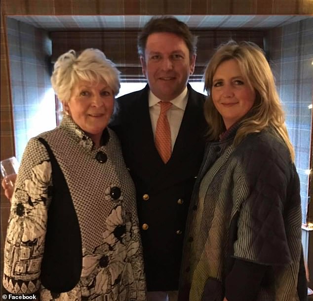 James has gone through several rollercoasters with his family over the years (pictured with his beloved mother Sue and his sister Charlotte)