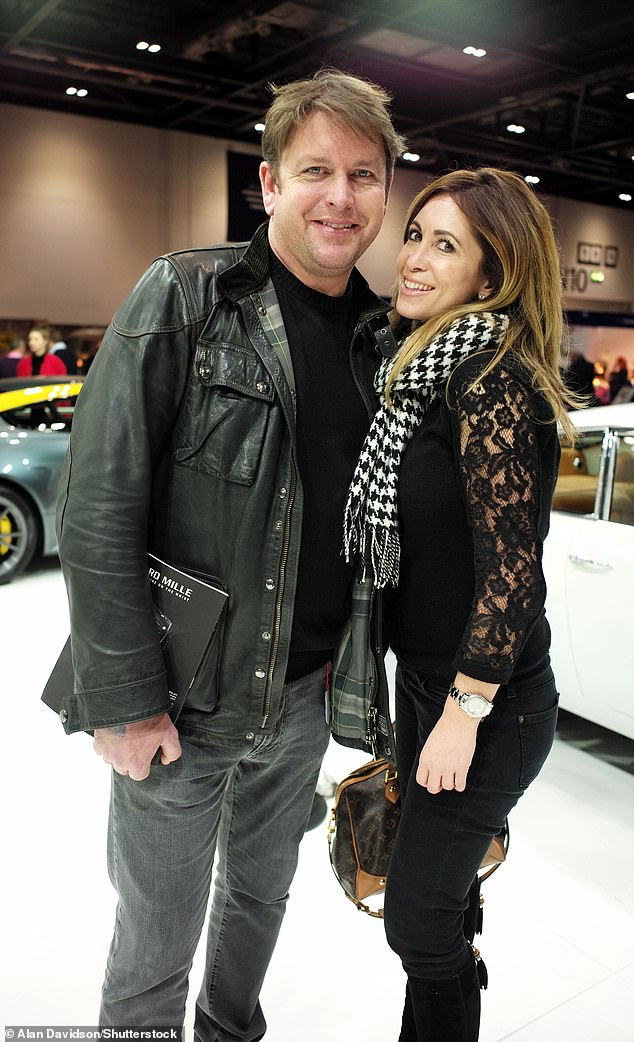 His engagement to Kim comes exactly two years after James's split from long-term girlfriend Louise Davies after 12 years together (pictured in 2015)