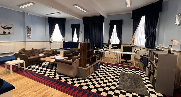 Luke previously lived in this Masonic lodge in Hampstead Heath, north London