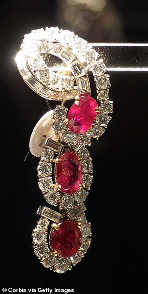 Burton also bought his wife the matching earrings and bracelet from the brand