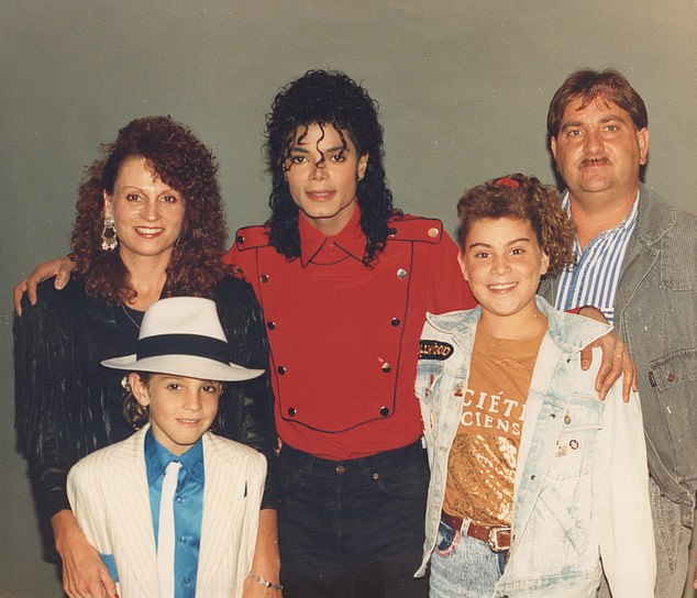 Many families, including the Robsons (pictured), became frequent guests at Neverland Ranch