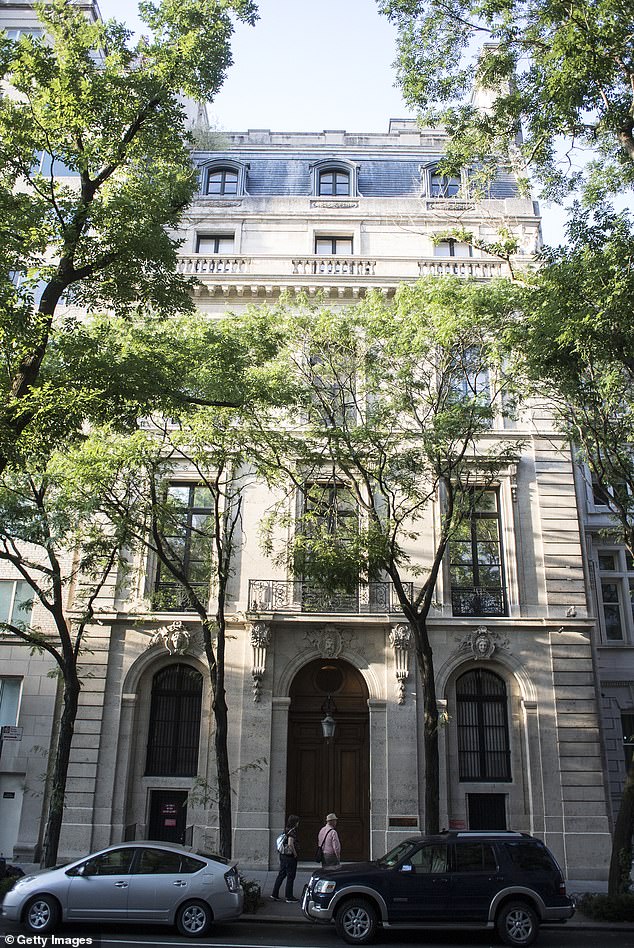 Pictured: Epstein's Manhattan townhouse which he used to build his connections with the rich and famous